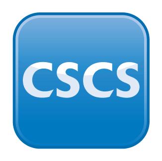 Glossy blue rounded square icon featuring the white letters CSCS in a bold font.